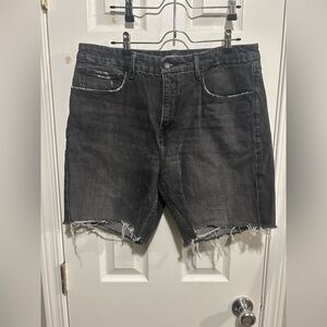Good American Charcoal Jean Shorts
